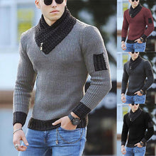 Load image into Gallery viewer, Men Turtleneck Winter Warm Cotton Pullovers Sweaters