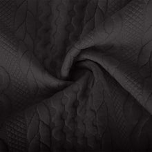 Load image into Gallery viewer, Casual Jacket For Women Fall Winter V-Neck Solid Color Cable Knitted Coat Zipper Long Sleeve Loose Sweatshirt