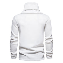 Load image into Gallery viewer, Men's Ribbed Knit Zipper Plain Stand Collar Pullover Sweater