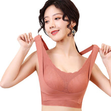 Load image into Gallery viewer, Women's plus size push up front buckle sports bra