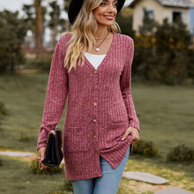 Load image into Gallery viewer, Sweaters for Women Cardigan Dressy Solid Open Front Long Knited Cardigan Sweater Fashion Loose Fit Coat Tops
