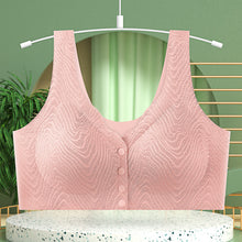 Load image into Gallery viewer, Women's front button lace wireless bra