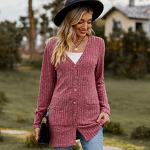 Load image into Gallery viewer, Sweaters for Women Cardigan Dressy Solid Open Front Long Knited Cardigan Sweater Fashion Loose Fit Coat Tops