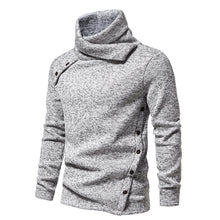Load image into Gallery viewer, Men's Ribbed Knit Zipper Plain Stand Collar Pullover Sweater