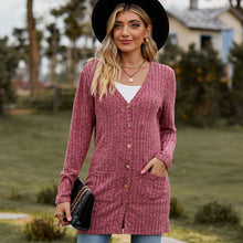 Load image into Gallery viewer, Sweaters for Women Cardigan Dressy Solid Open Front Long Knited Cardigan Sweater Fashion Loose Fit Coat Tops