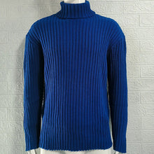 Load image into Gallery viewer, Mens Sweaters Turtleneck Cable Knitted Pullover