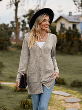Load image into Gallery viewer, Sweaters for Women Cardigan Dressy Solid Open Front Long Knited Cardigan Sweater Fashion Loose Fit Coat Tops