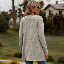 Load image into Gallery viewer, Sweaters for Women Cardigan Dressy Solid Open Front Long Knited Cardigan Sweater Fashion Loose Fit Coat Tops