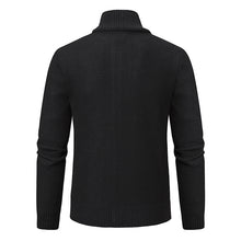 Load image into Gallery viewer, Men's CardiganFashion Patchwork knitted Zipper Stand Collar Thick Jackets