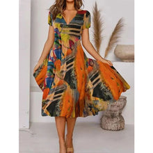 Load image into Gallery viewer, Envío gratis🔥Vestido bohemio de manga corta - España