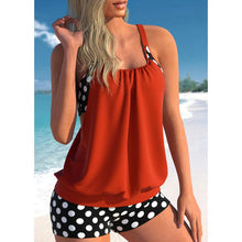 Load image into Gallery viewer, EnvĆo gratisš„BaƱador dos piezas talla grande estampado lunares - EspaƱa