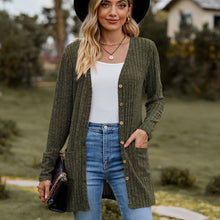 Load image into Gallery viewer, Sweaters for Women Cardigan Dressy Solid Open Front Long Knited Cardigan Sweater Fashion Loose Fit Coat Tops