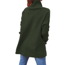 Load image into Gallery viewer, Soft Cotton Stand Collar Large Size Long Sleeve Tops Ladies Jumper Loose Tunic Casual T-Shirts