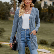 Load image into Gallery viewer, Sweaters for Women Cardigan Dressy Solid Open Front Long Knited Cardigan Sweater Fashion Loose Fit Coat Tops