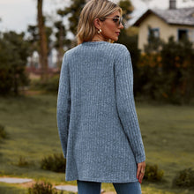 Load image into Gallery viewer, Sweaters for Women Cardigan Dressy Solid Open Front Long Knited Cardigan Sweater Fashion Loose Fit Coat Tops