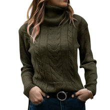 Load image into Gallery viewer, Women's Turtleneck Sweaters 2024 Fashion Long Sleeve Pullover