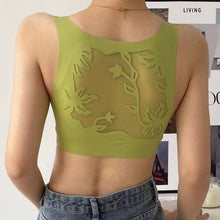 Load image into Gallery viewer, Women's Seamless Deep V Hollow Vest Bra