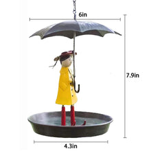 Load image into Gallery viewer, Hanging Umbrella Girl Bird Feeder Garden Decor