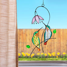Load image into Gallery viewer, Hummingbird Stained Glass Window Hangings