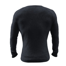 Load image into Gallery viewer, Men's Basic Knitted Crew Neck Long Sleeve Pullover