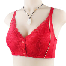 Load image into Gallery viewer, Women's lace front button shaped bra