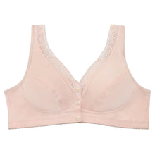 Load image into Gallery viewer, Zip Front Lace Push Up No Wire Bra