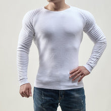 Load image into Gallery viewer, Men's Basic Knitted Crew Neck Long Sleeve Pullover