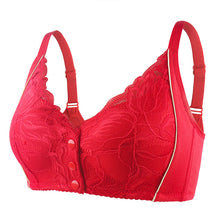 Load image into Gallery viewer, Women's lace front button shaped bra