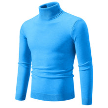 Load image into Gallery viewer, Men's Soft Cotton Slim Fit Turtleneck Sweater