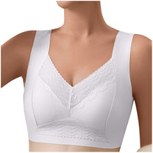 Load image into Gallery viewer, Women Solid Comfort Wireless Lace Bra