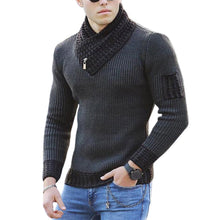 Load image into Gallery viewer, Men Turtleneck Winter Warm Cotton Pullovers Sweaters
