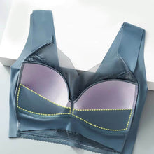 Load image into Gallery viewer, New lace wrap chest gather no steel ring bra