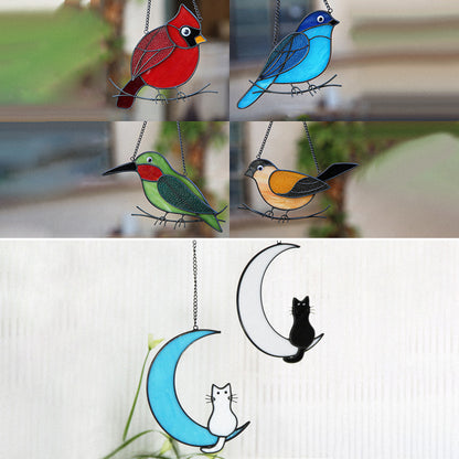Animal Stained Glass Pendant
