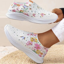 Load image into Gallery viewer, Women&#39;s Rhinestone Stretch Casual Breathable Sneakers
