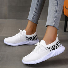 Load image into Gallery viewer, Ladies Round Toe Mesh Breathable Flat Sneakers
