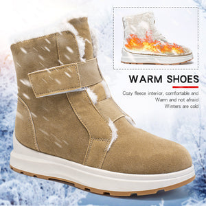 Women's winter warm thick-soled Velcro snow boots