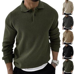 Jumpers for Men Solid Color Sweater Shirt Pullover Sweater