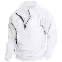 Load image into Gallery viewer, Men&#39;s Stand collar Sweatshirt Pullover Tops Fleece Half Zip Plain Sports
