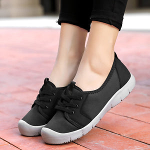 Women Casual Lace Up Shoes Color Blocking All Seasons Comfortable Spring And Autumn Shoes