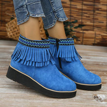 Load image into Gallery viewer, Womens Booties Casual Ankle Boots Work Women Side Zipper Faux Suede Winter Shoes
