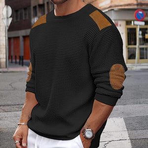 Men's Sweater Knitting Knitwear Sweatshirt Crew - Neck Easy Care