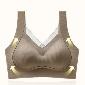 Women's Seamless Push-Up Breast Reduction Anti-sagging Sports Bra