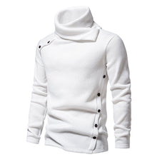 Load image into Gallery viewer, Men&#39;s Ribbed Knit Zipper Plain Stand Collar Pullover Sweater
