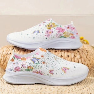 Women's Rhinestone Stretch Casual Breathable Sneakers