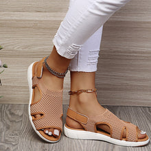 Load image into Gallery viewer, Women&#39;s New Summer Breathable Stretch Fly Weave Flat Casual Sandals
