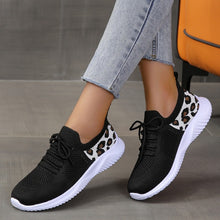 Load image into Gallery viewer, Ladies Round Toe Mesh Breathable Flat Sneakers
