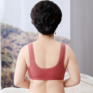 Pure Cotton Wireless Front Breasted Bra