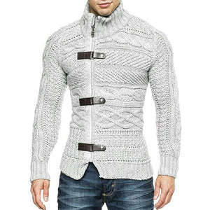 Men's Round Neck Sweater Casual Knitted Sweater