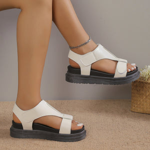 Ladies Velcro Open Toe Casual Beach Sandals