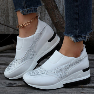 Women's Rhinestone Round Toe Casual Shoes